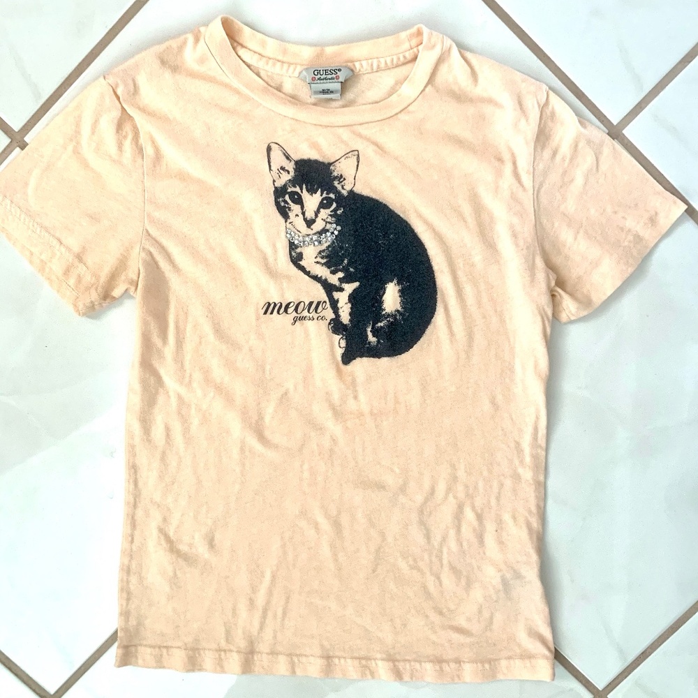 GUESS Vintage Swarovski Originals Logo Kitty